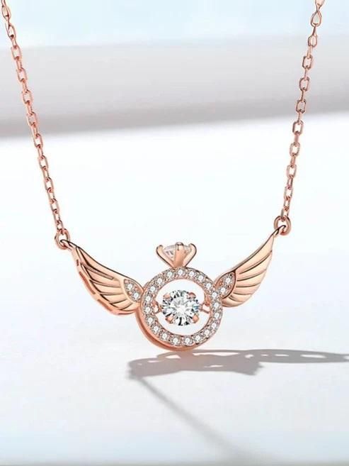 Rose Gold Wings Pendant