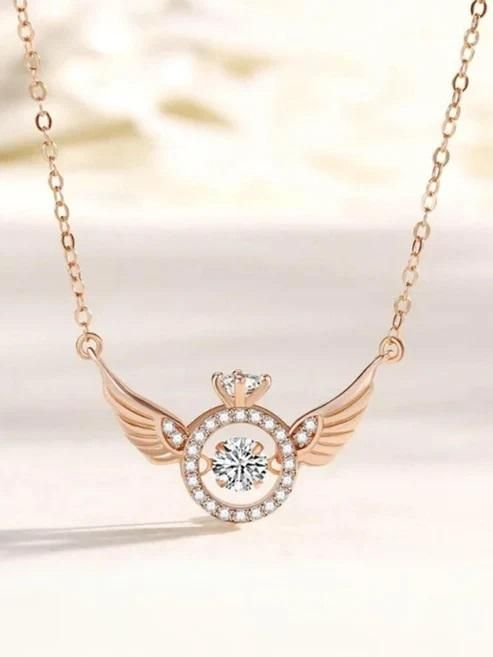 Rose Gold Wings Pendant