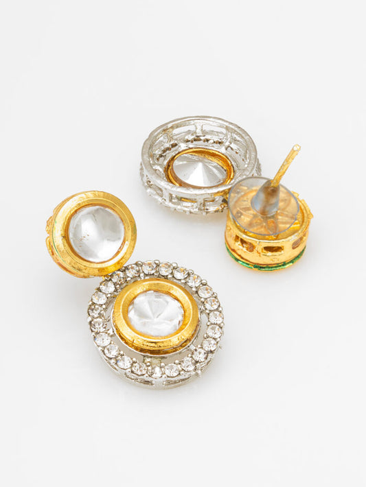 Gold Plated  Earrings ( Pearl )