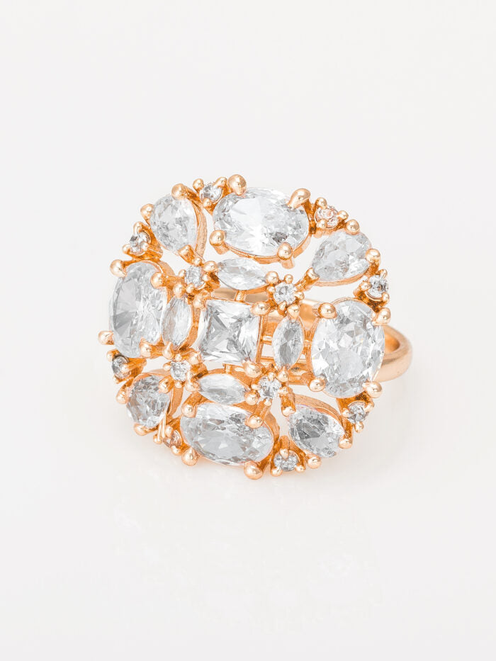 American Diamond Rose Gold Ring