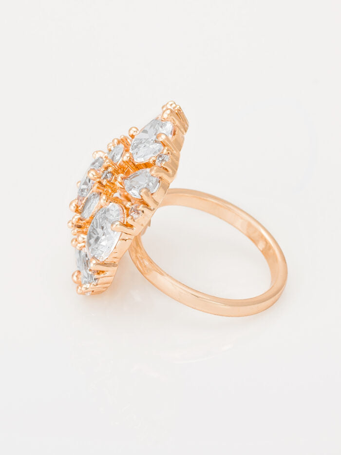 American Diamond Rose Gold Ring