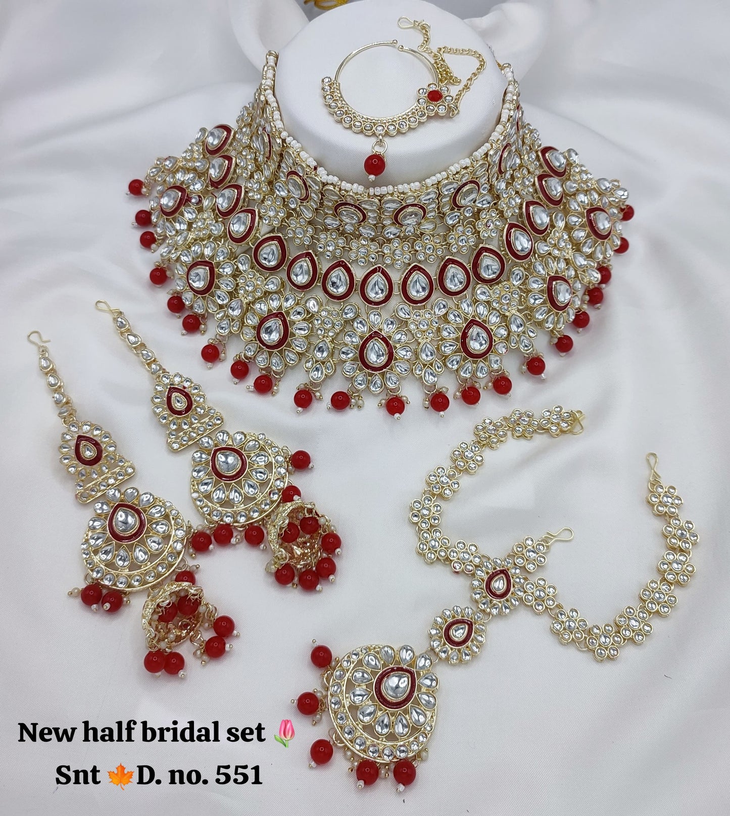 Half Bridal Necklace Set