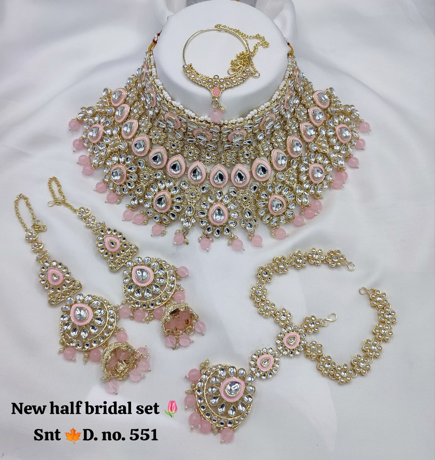 Half Bridal Necklace Set