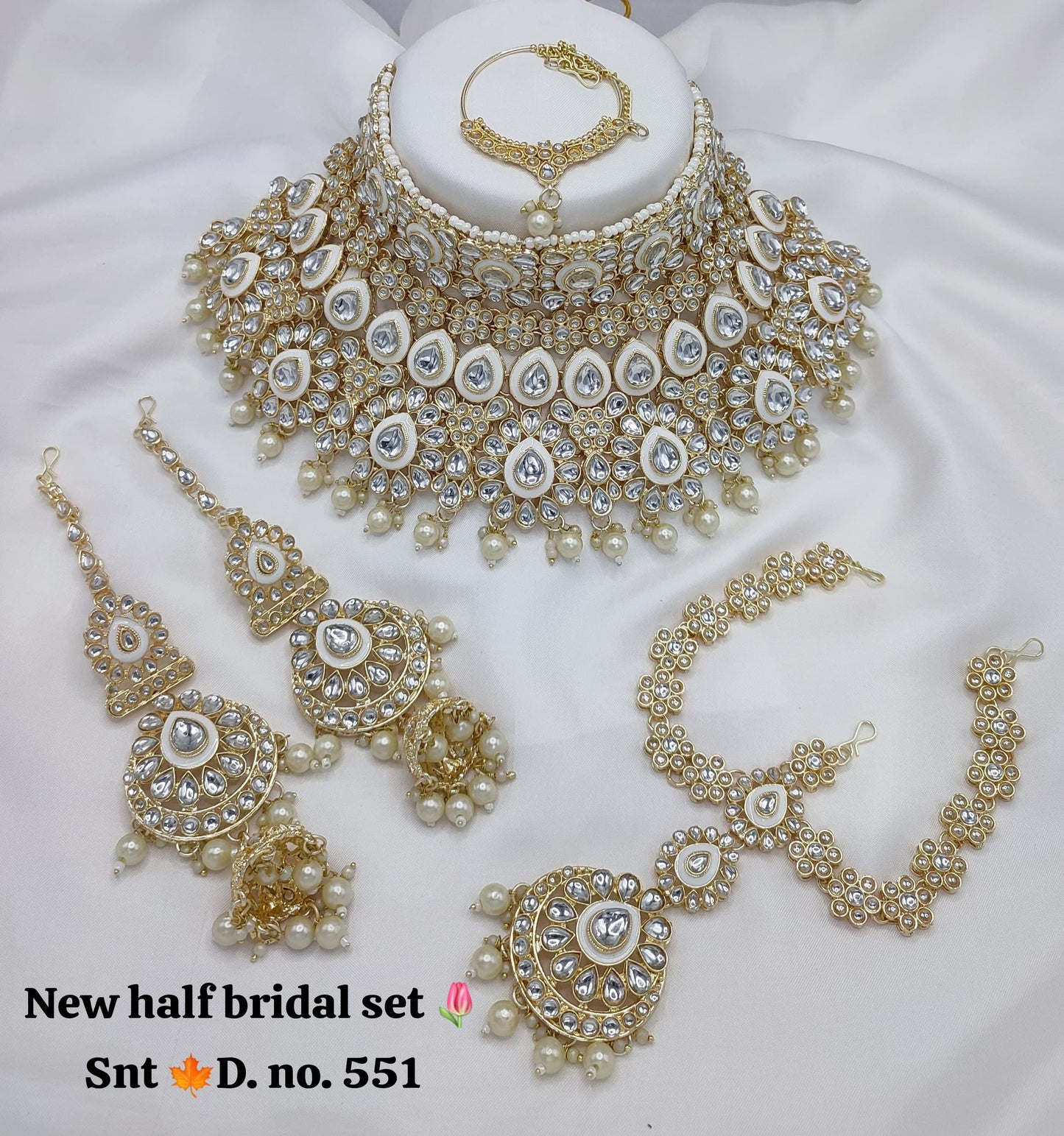 Half Bridal Necklace Set