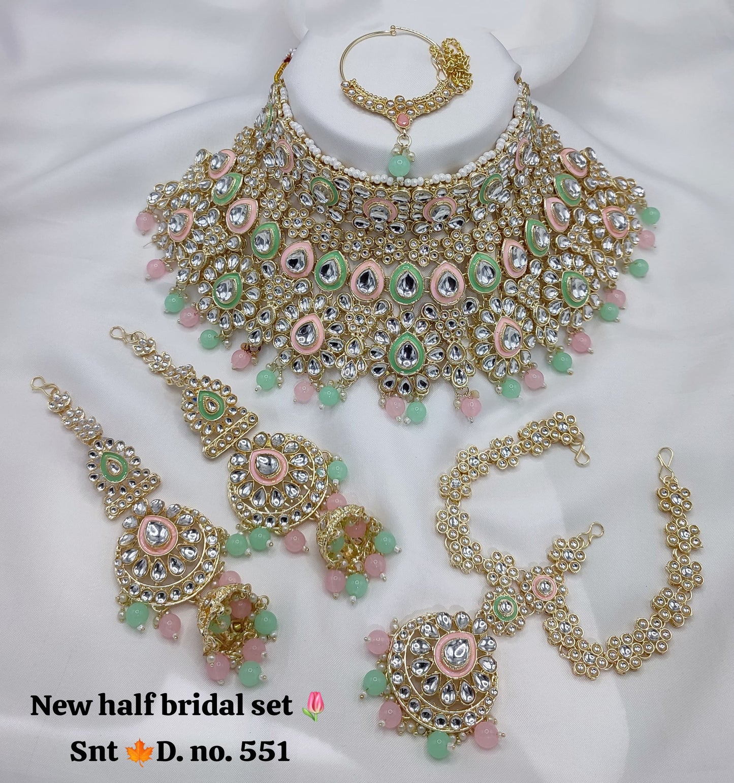 Half Bridal Necklace Set