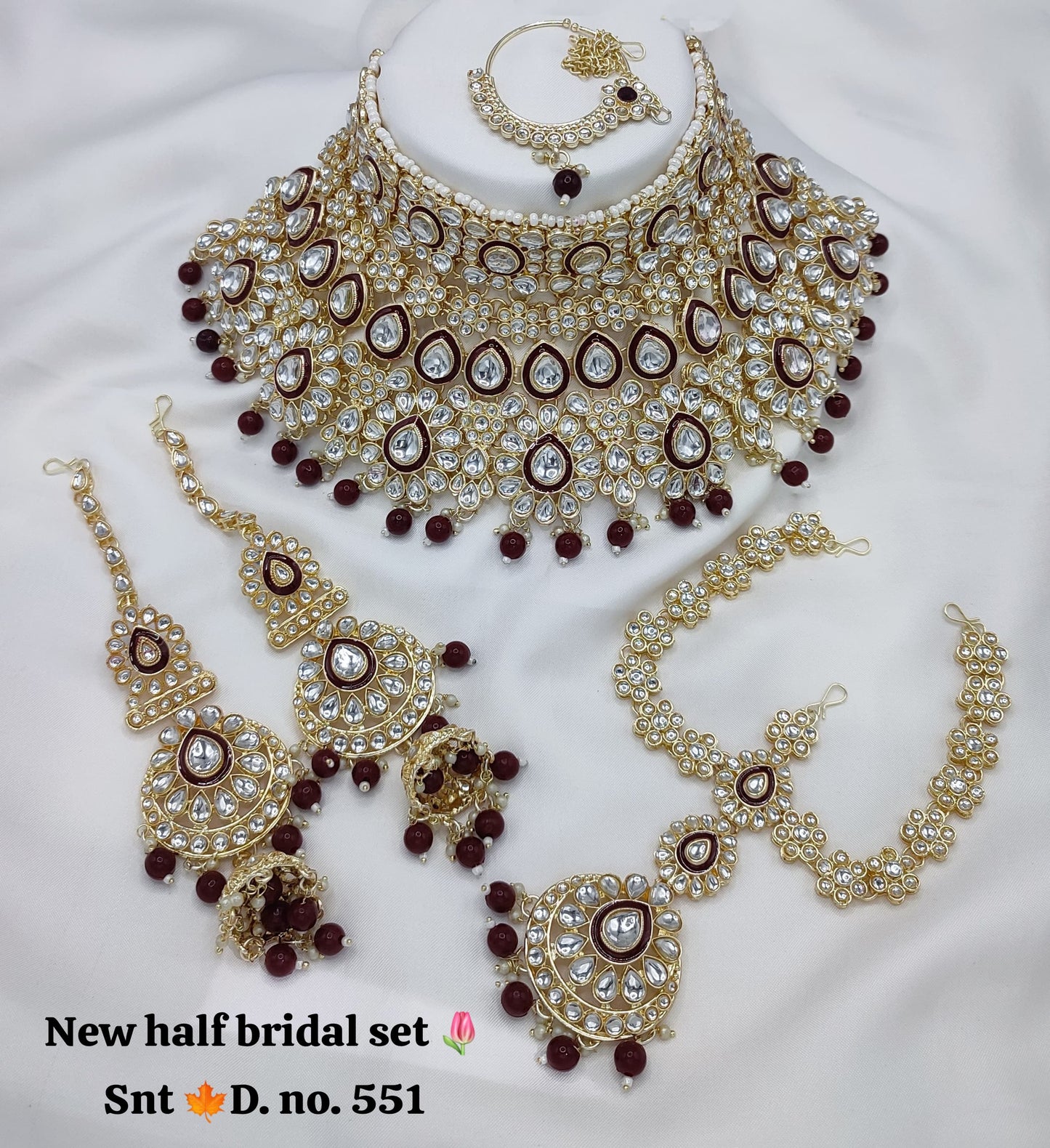 Half Bridal Necklace Set