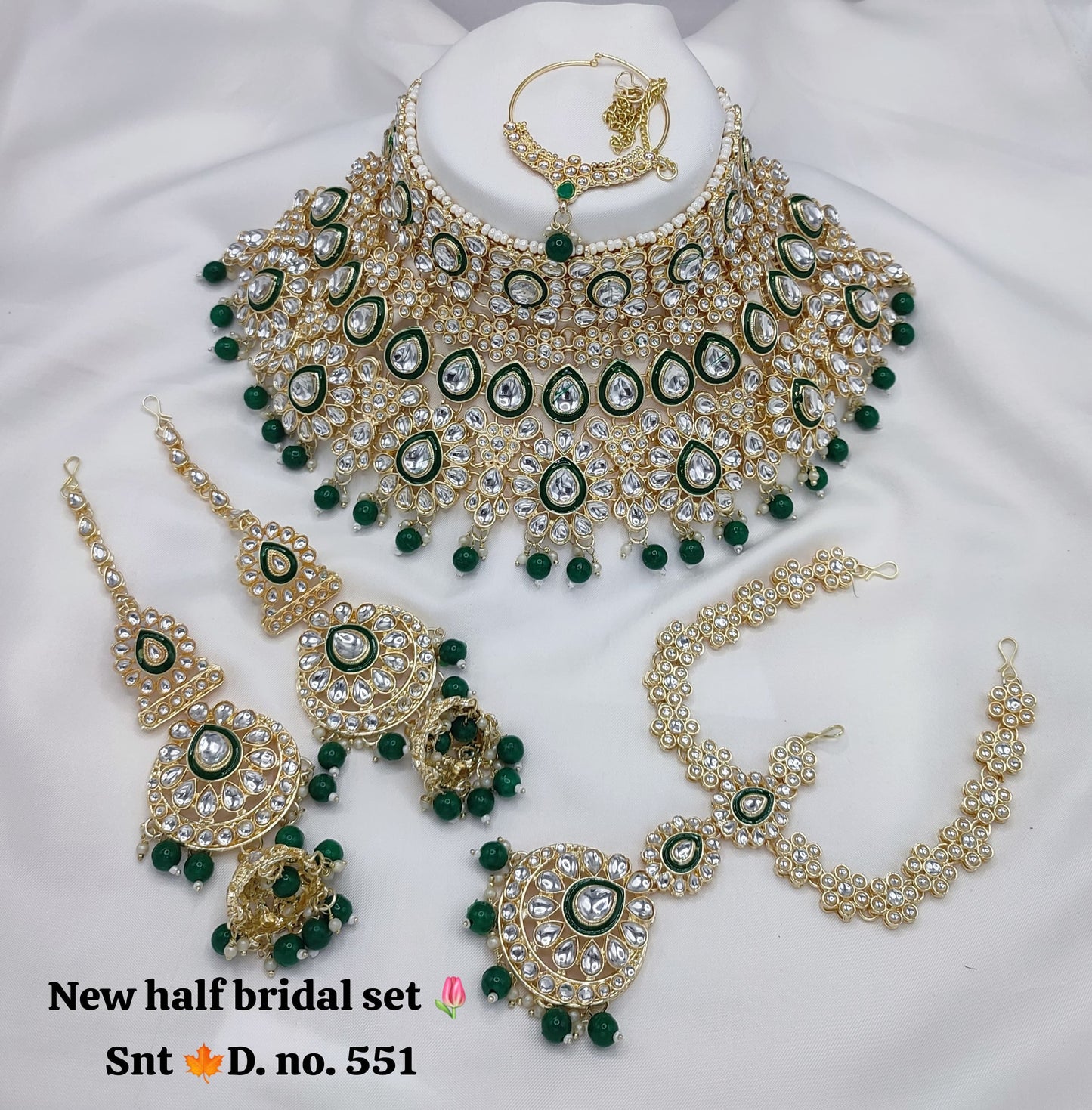 Half Bridal Necklace Set