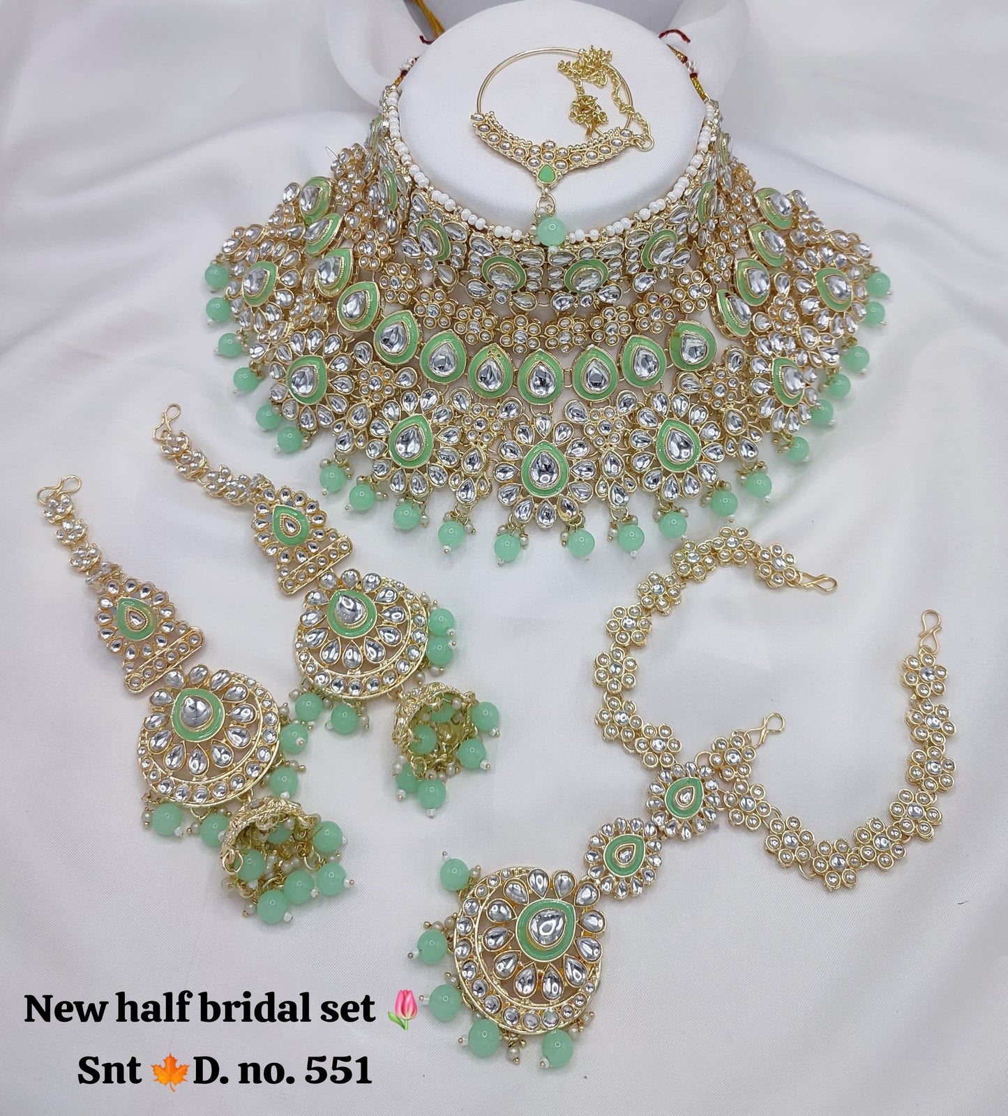 Half Bridal Necklace Set