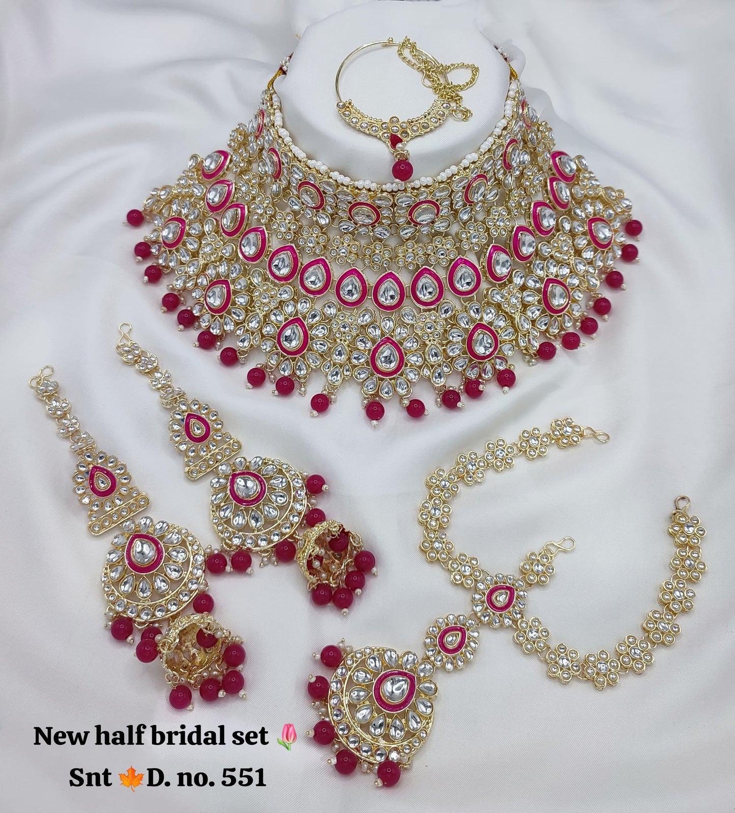 Half Bridal Necklace Set