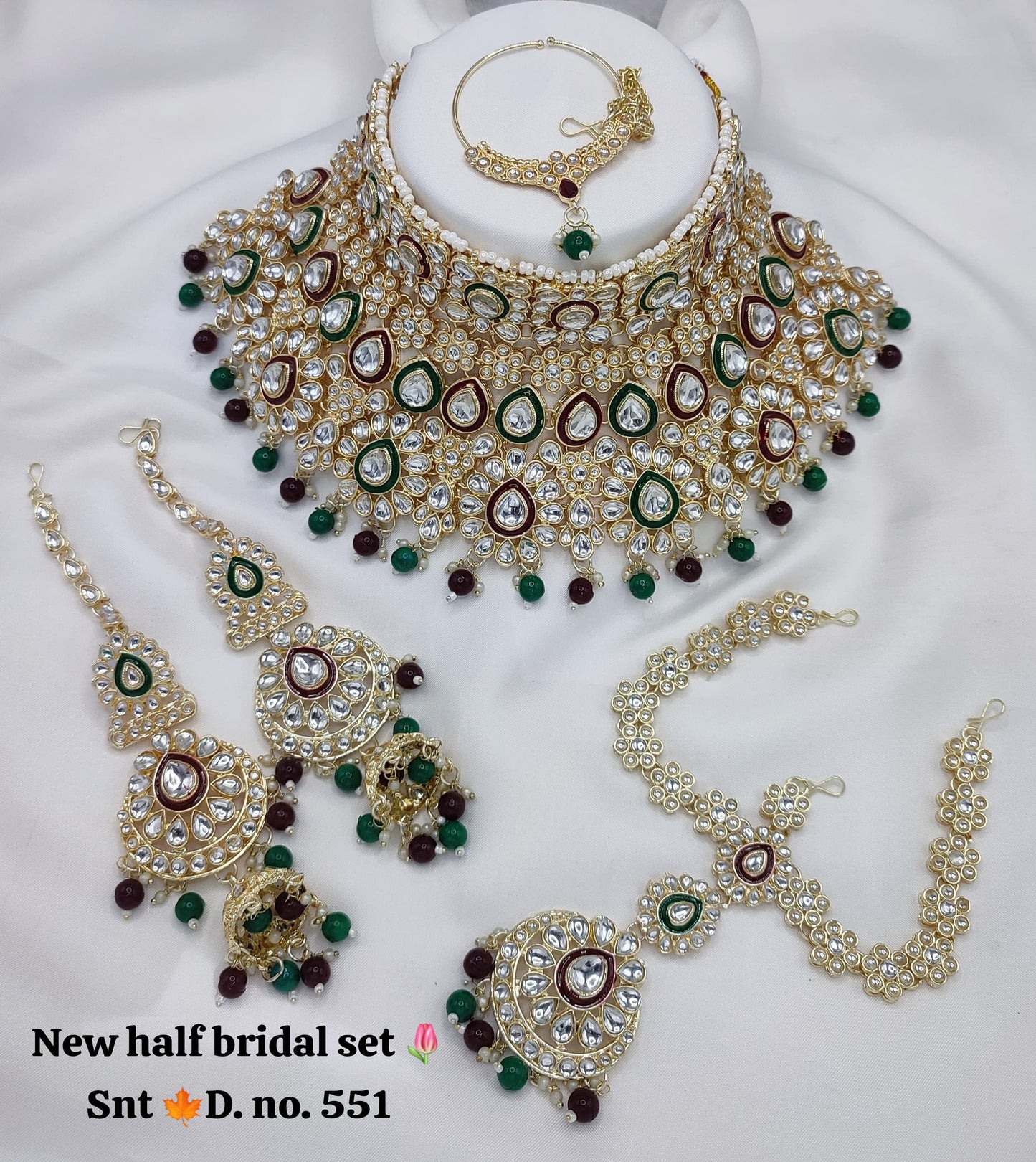 Half Bridal Necklace Set